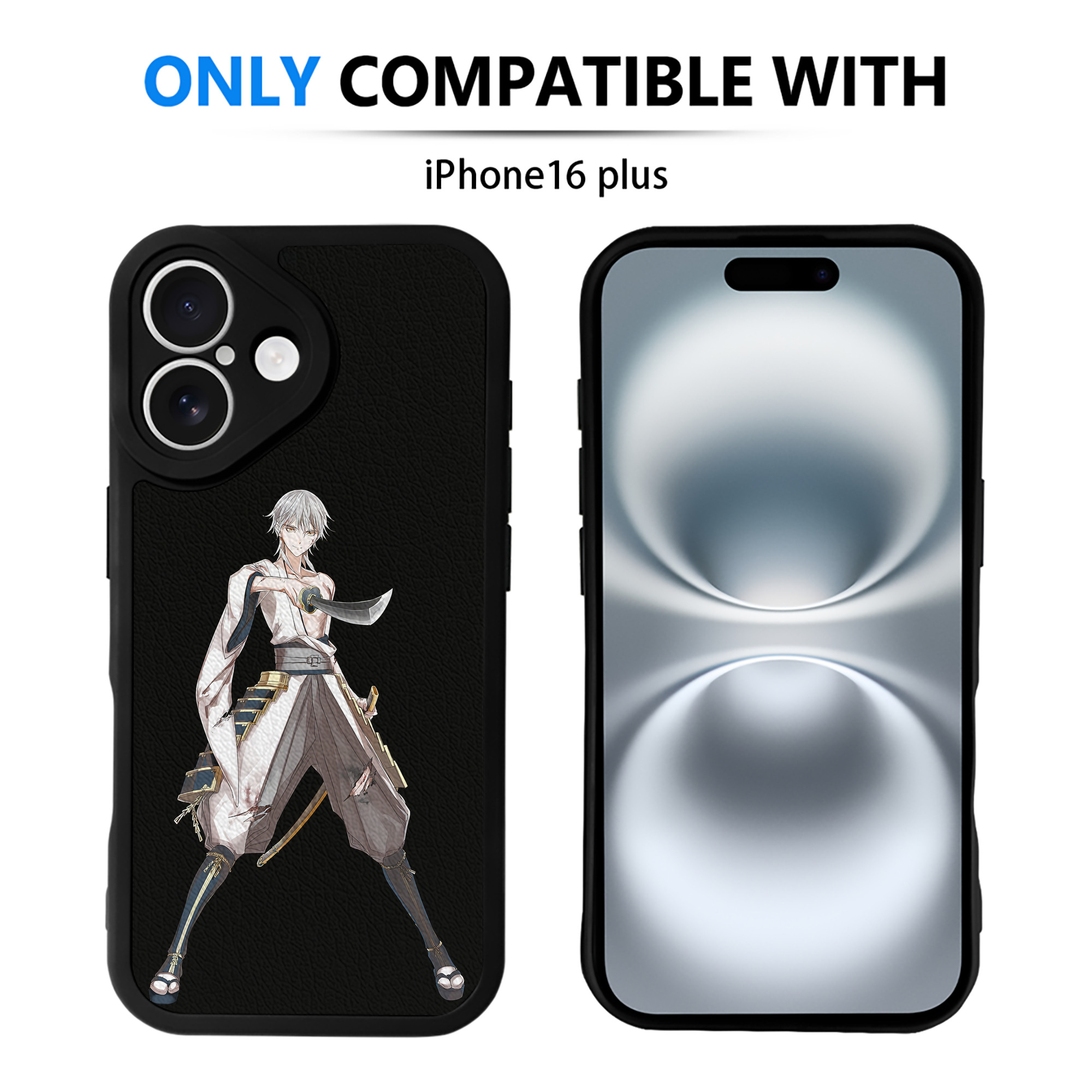 （画像用） 刀剣乱舞 Touken Ranbu 【iPhone 16シリーズ対応】シリコンスマホケース（レザー調） 材質：シリコン
